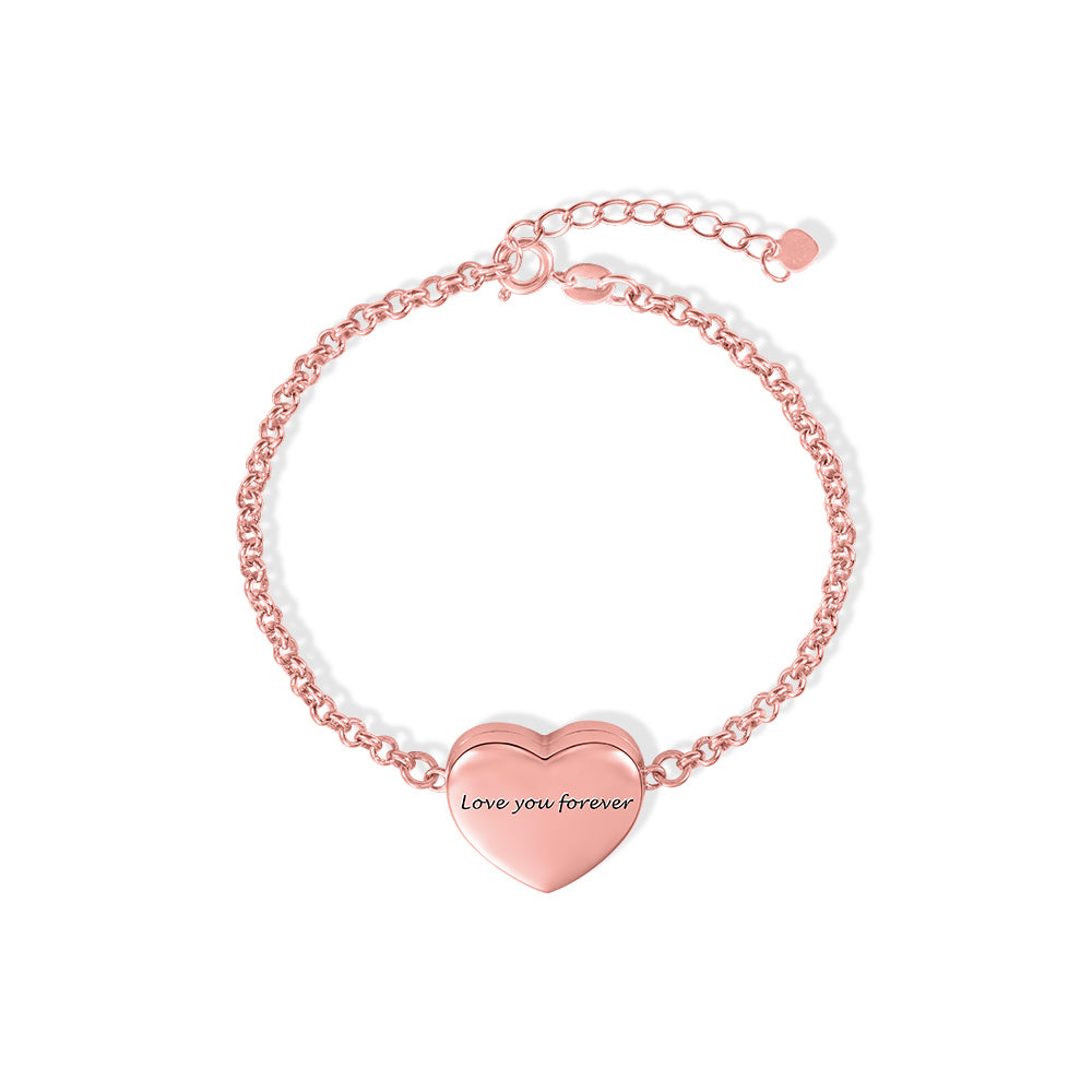 CUSTOM LOCKET HEART PHOTO BRACELET FOR HER BIRTHDAY GIFT