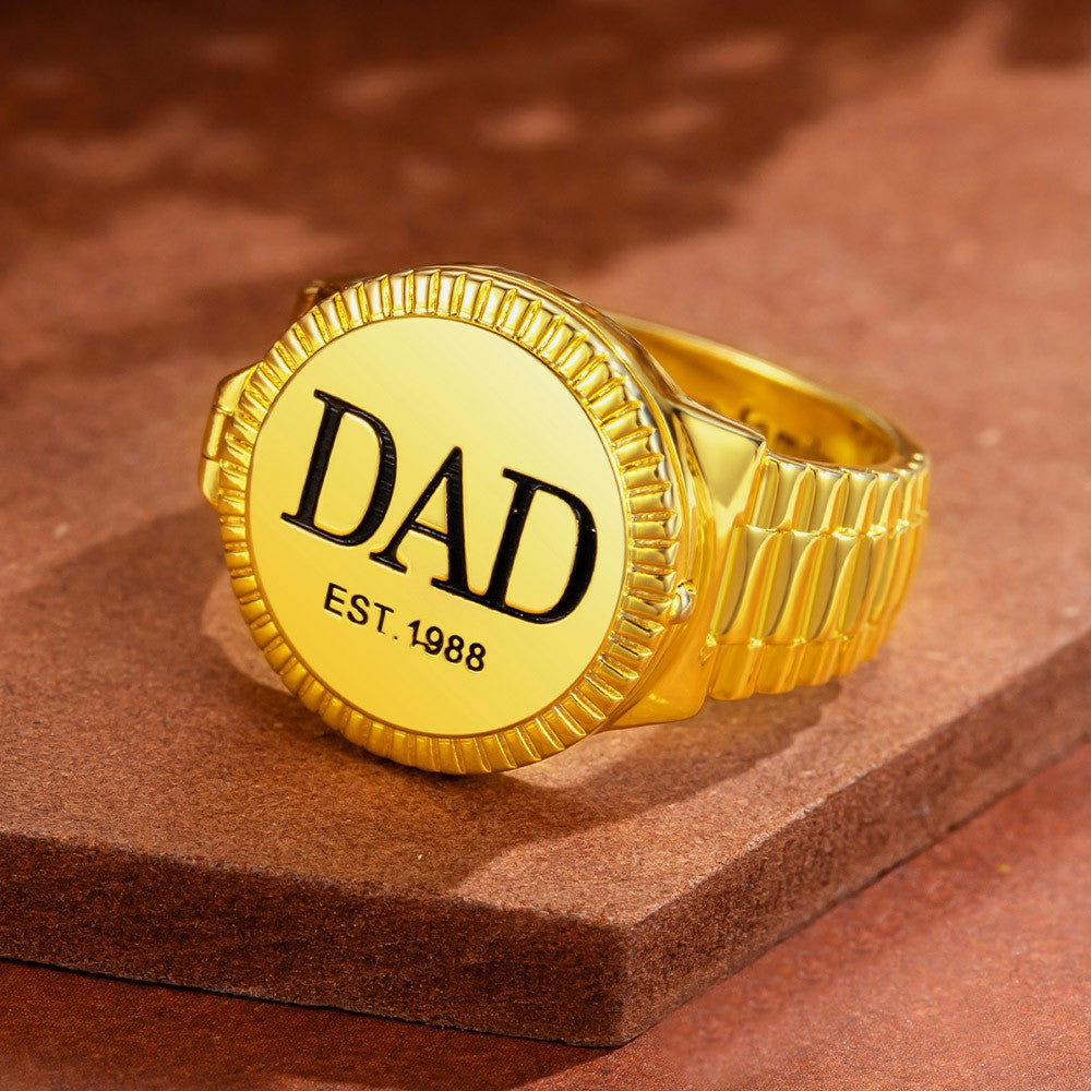 CUSTOM PHOTO ENGRAVED SIGNET RING