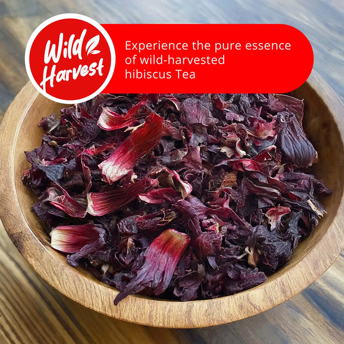 75 PURE HIBISCUS TEA BAGS, TE DE HIBISCO, CAFFEINE FREE 5 OZ - CASE OF 8