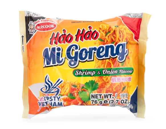 ACECOOK HAO HAO MI GORENG SHRIMP & ONION FLAVOR 2.6 OZ, 5-PACK