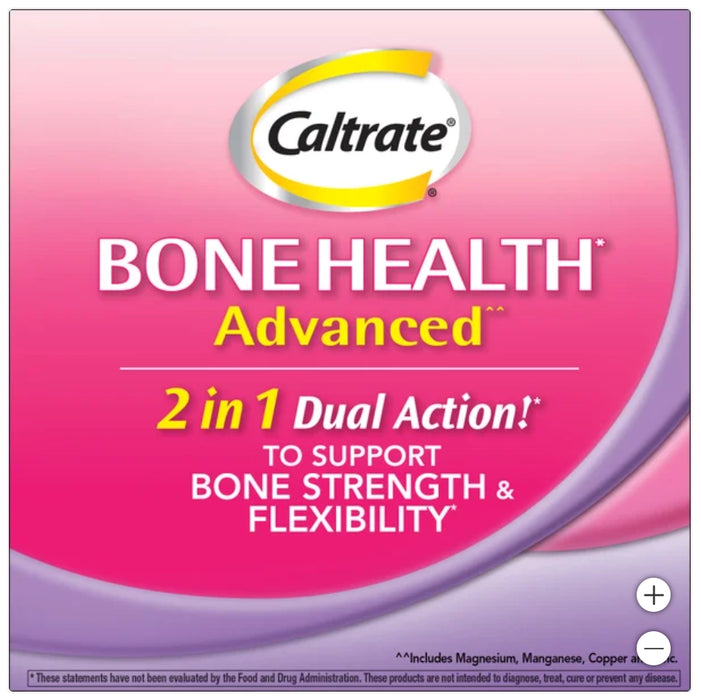 CALTRATE BONE HEALTH ADVANCED CALCIUM 600+D3 PLUS MINERALS, 320 TABLETS