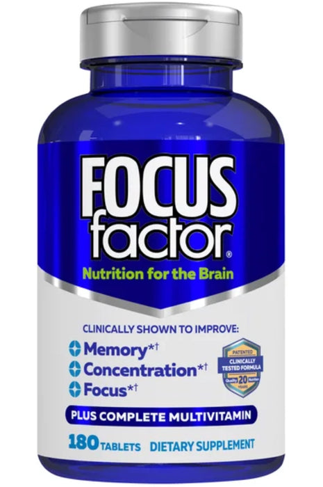 FOCUSFACTOR NUTRITION FOR THE BRAIN DIETARY SUPPLEMENT, 180 TABLETS
