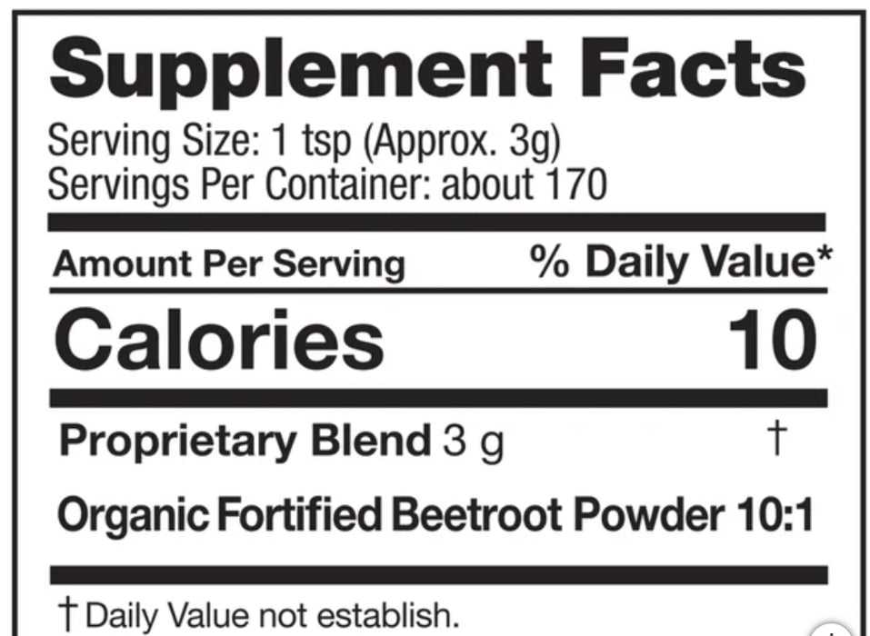 FEEL GOOD USDA ORGANIC BEETROOT POWDER, 18 OUNCES