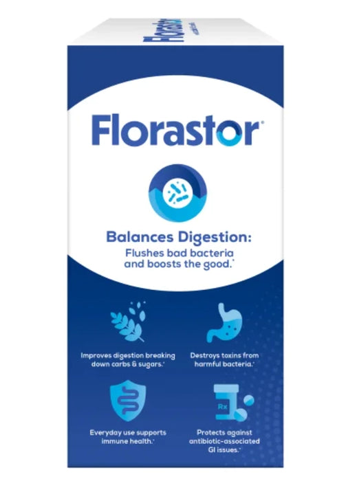 FLORASTOR DAILY PROBIOTIC WITH VITAMIN D3, 120 VEGETARIAN CAPSULES