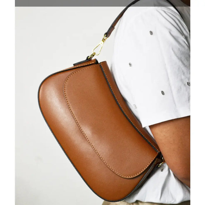 NEW! ITBACA ITALIAN STYLISH BROWN LEATHER SATCHEL