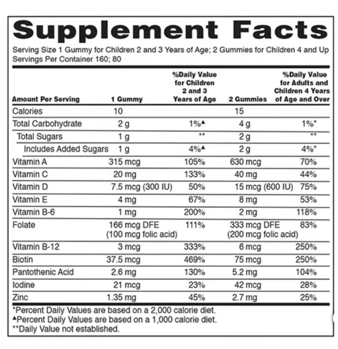 KIRKLAND SIGNATURE CHILDREN'S MULTIVITAMIN, 320 GUMMIES