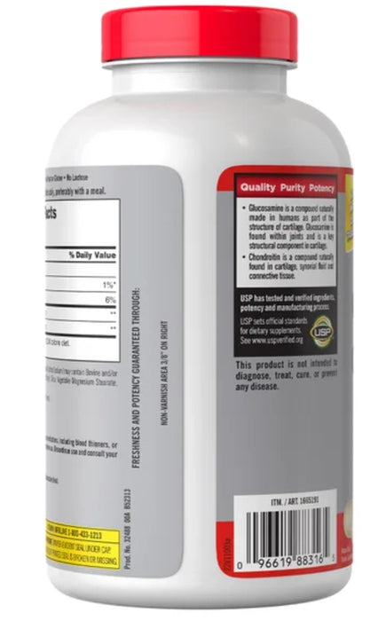 KIRKLAND SIGNATURE GLUCOSAMINE & CHONDROITIN, 280 TABLETS