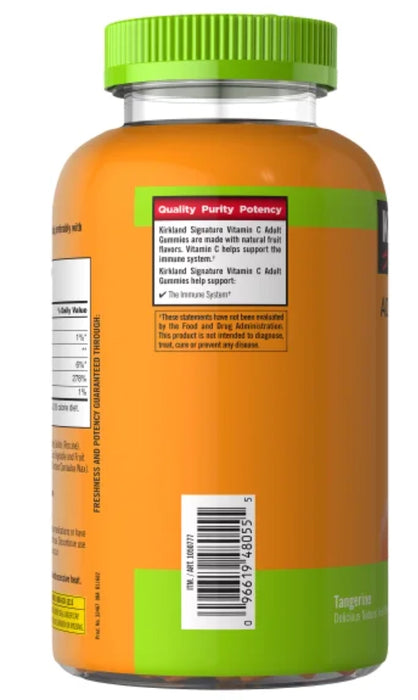 KIRKLAND SIGNATURE VITAMIN C 250 MG, 360 ADULT GUMMIES, 2-PACK