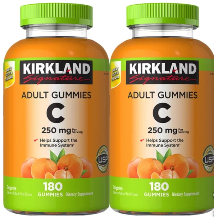 KIRKLAND SIGNATURE VITAMIN C 250 MG, 360 ADULT GUMMIES, 2-PACK