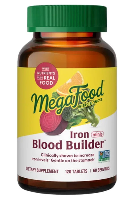 MEGAFOOD BLOOD BUILDER IRON MINIS, 120 TABLETS