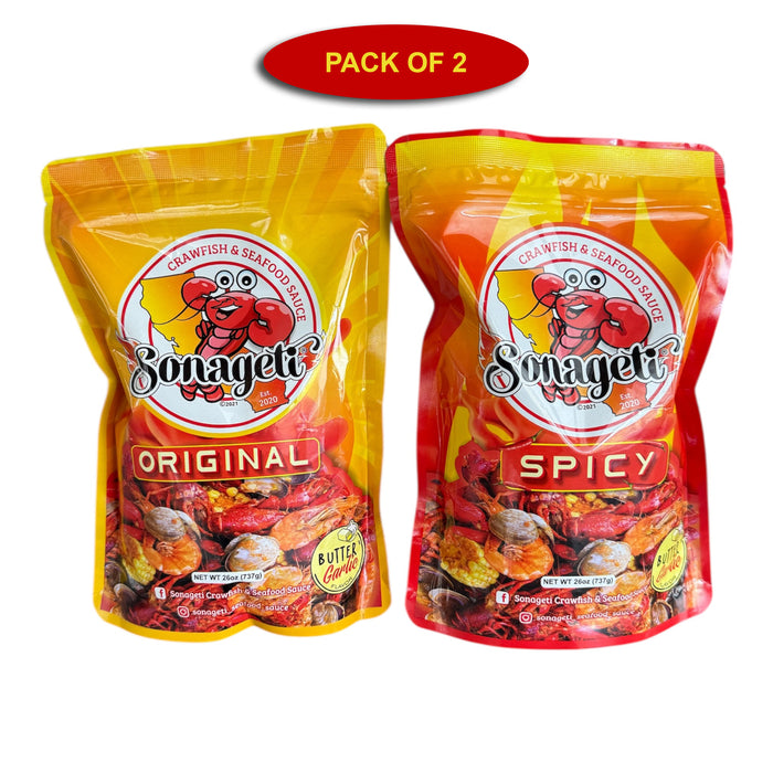 CRAWFISH SAUCE - ORIGINAL & SPICY, PACK OF 2