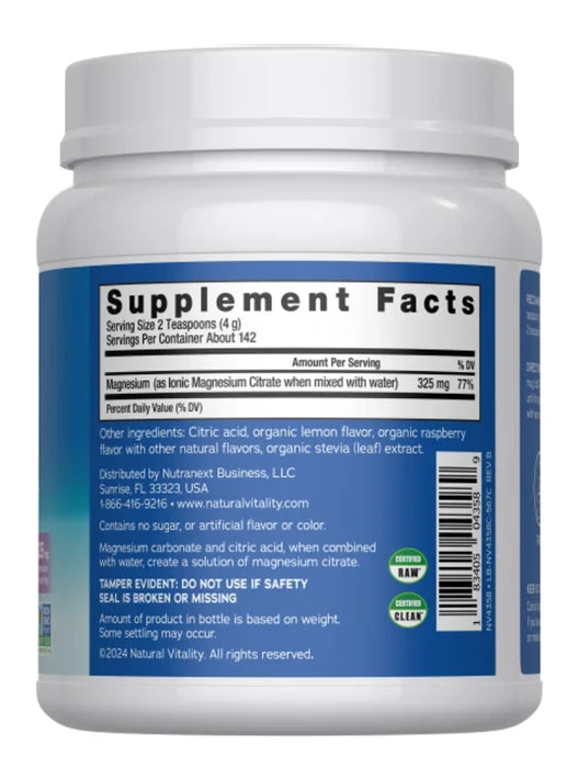 NATURAL VITALITY CALM MAGNESIUM CITRATE POWDER, 20 OUNCES