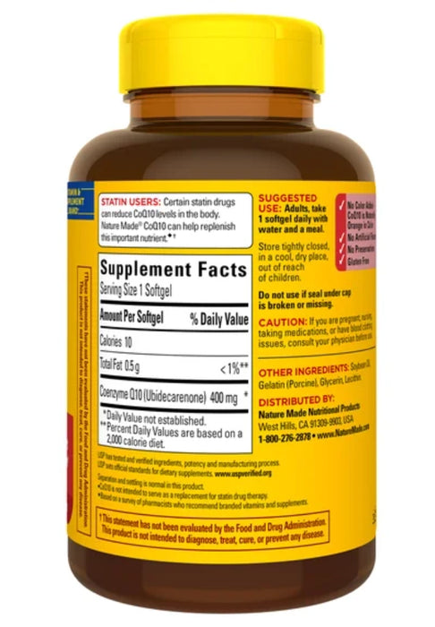 NATURE MADE COQ10 400 MG., 90 SOFTGELS