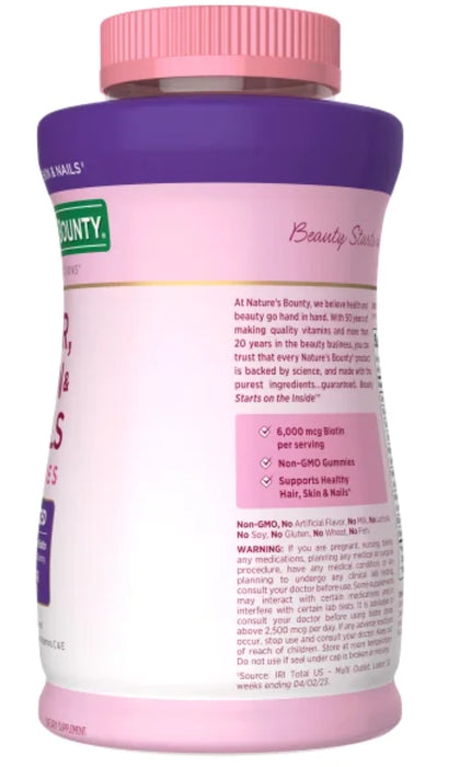 NATURE’S BOUNTY HAIR, SKIN AND NAILS ADVANCED, 230 GUMMIES: