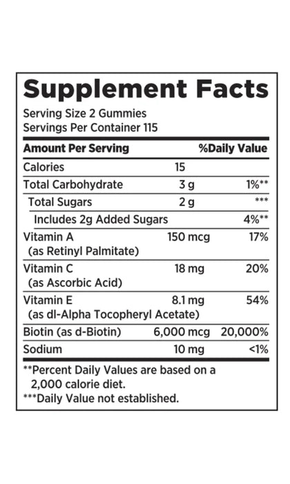 NATURE’S BOUNTY HAIR, SKIN AND NAILS ADVANCED, 230 GUMMIES: