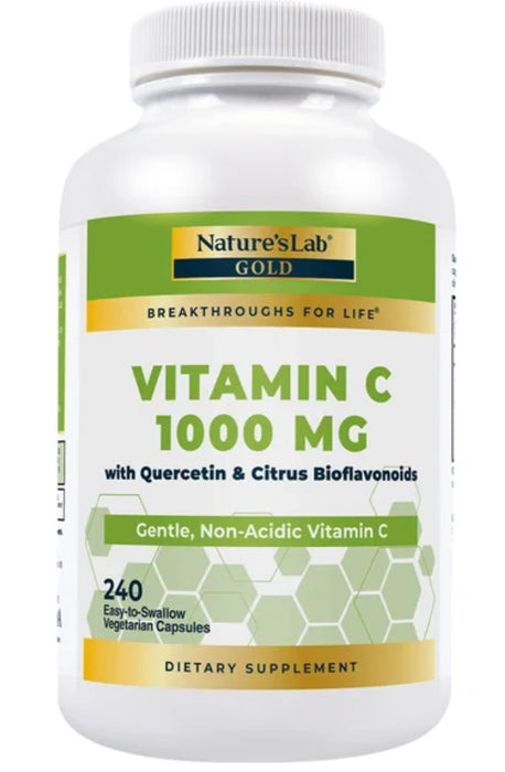 NATURE'S LAB VITAMIN C 1000 MG WITH QUERCETIN & CITRUS BIOFLAVONOIDS, 240 VEGETARIAN CAPSULES