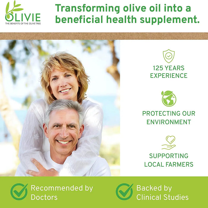 OLIVIE DERMAPSORIA ORGANIC OLIVE LEAF EXTRACT | 80 CAPSULES - CASE OF 2