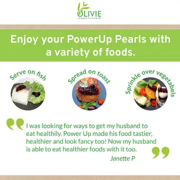 OLIVIE POWERUP PEARLS | ANTIOXIDANT IMMUNE SYSTEM BOOSTER 340G - CASE OF 3 (Copy)