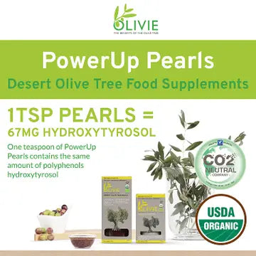 OLIVIE POWERUP PEARLS | ANTIOXIDANT IMMUNE SYSTEM BOOSTER 340G - CASE OF 3 (Copy)