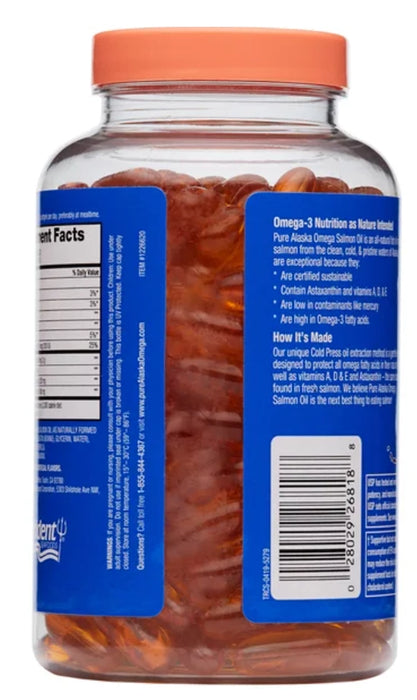 PURE ALASKA OMEGA WILD SALMON OIL 1000 MG, 210 SOFTGELS