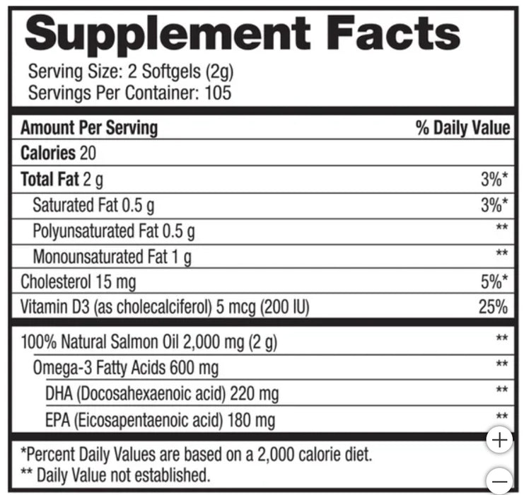 PURE ALASKA OMEGA WILD SALMON OIL 1000 MG, 210 SOFTGELS