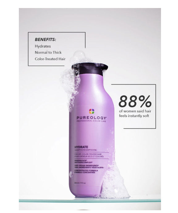 PUREOLOGY - HYDRATE SHAMPOO 9 Oz.
