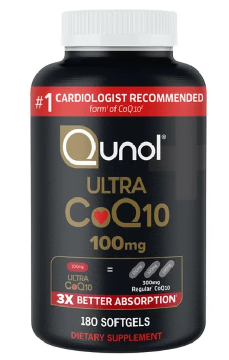 QÚNOL ULTRA COQ10 100 MG., 180 SOFTGELS