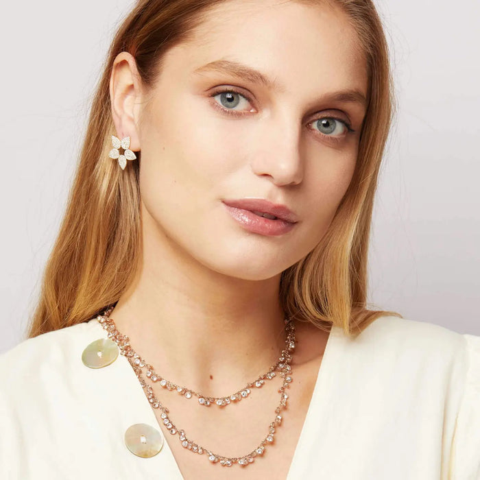 ROSE FLOWER PETAL EARRINGS