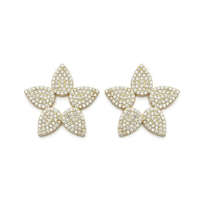 ROSE FLOWER PETAL EARRINGS