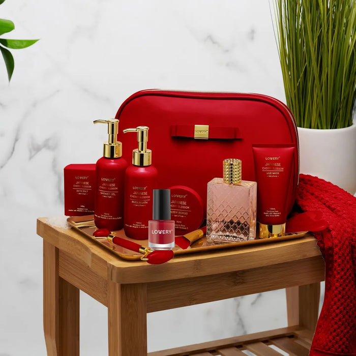 LUXURY JAPANESE CHERRY BLOSSOM BODY CARE SPA GIFT SET - 11PC