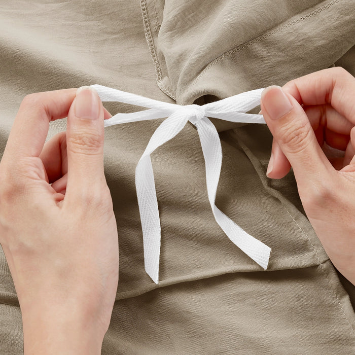 GRID PATTERN SOFT WASHED PLEATED DUVET COVER SET, KHAKI