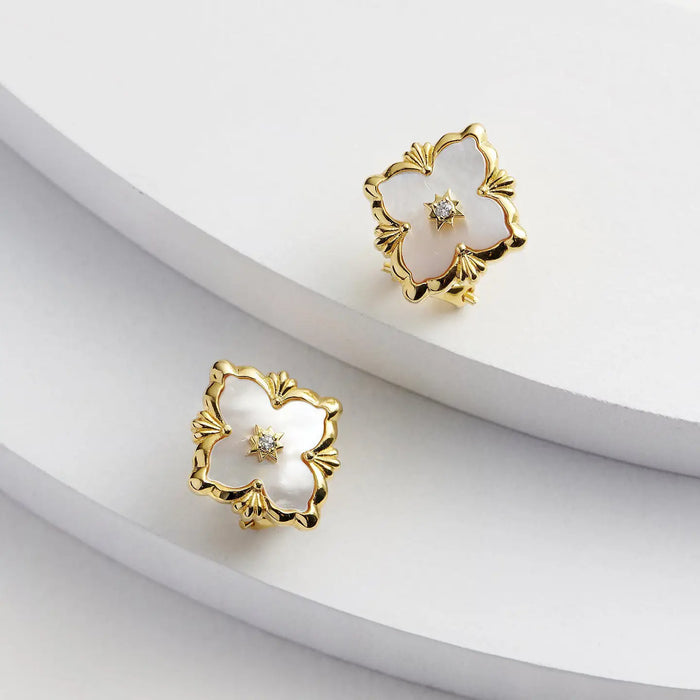 CAROLINA BUTTON EARRING