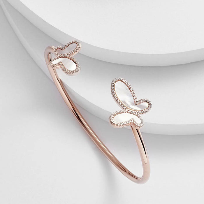 FAYE BUTTERFLY MOTHER OF PEARL CUFF