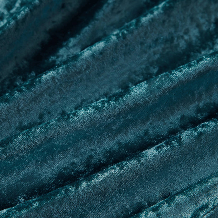 CRUSHED VELVET 4-PIECE COMFORTER SET, TEAL