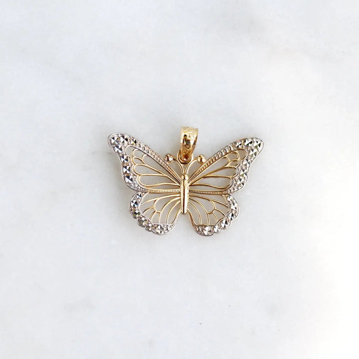 GOLD BUTTERFLY NECKLACE - NO CHAIN
