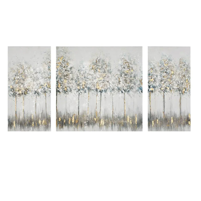 Gold Foil Abstract Landscape 3-Piece Wall Art