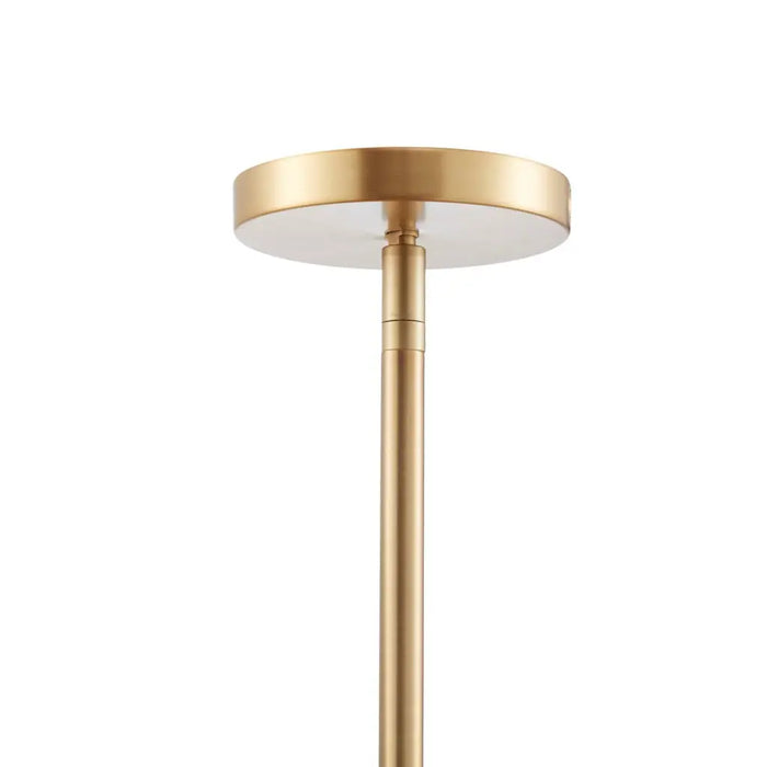 1-LIGHT SHELL DRAPE ELEGANT CHANDELIER WITH GOLD BASE