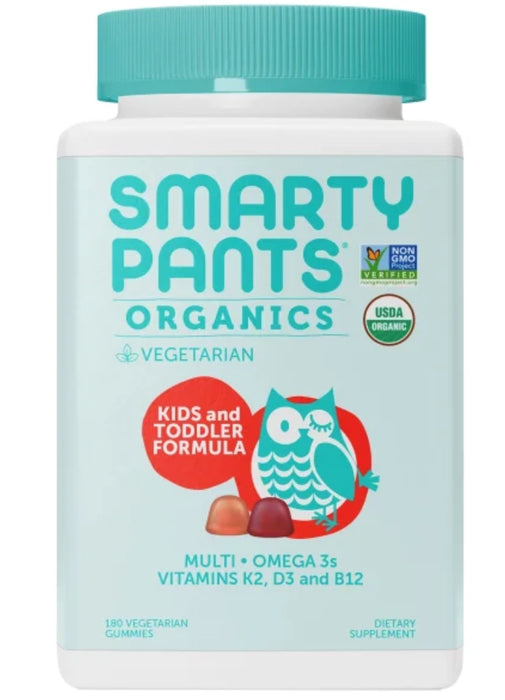 SMARTYPANTS ORGANIC KIDS AND TODDLER FORMULA MULTIVITAMIN, 180 GUMMIES
