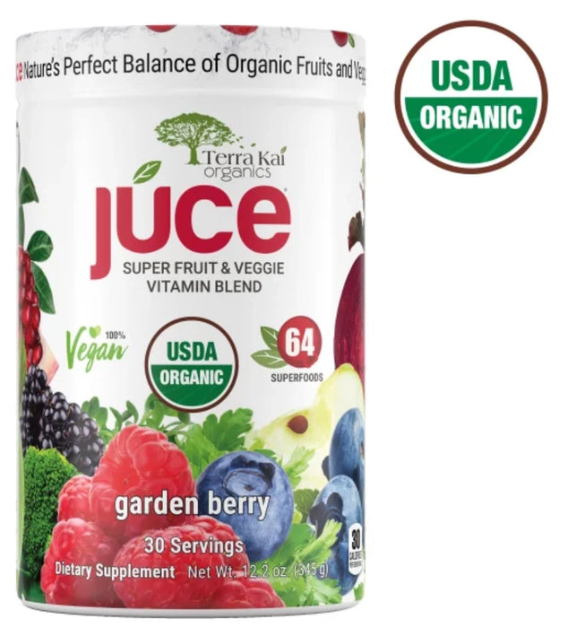 TERRA KAI USDA ORGANIC JUCE SUPER FRUIT & VEGGIE POWDER, 12.2 OUNCES