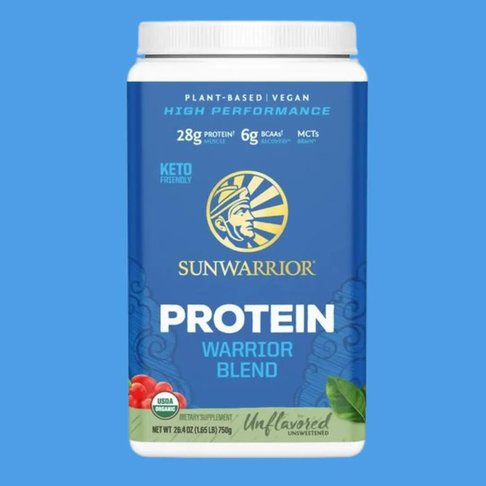 WARRIOR BLEND UNFLAVORED PROTEIN - PEA PROTEIN POWDER 375G - CASE OF 3