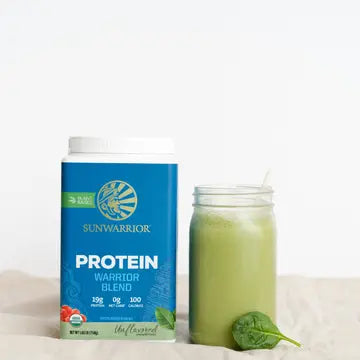 WARRIOR BLEND UNFLAVORED PROTEIN - PEA PROTEIN POWDER 375G - CASE OF 3