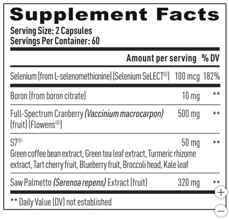 WEIDER PRIME PROSTATE HEALTH WITH SAW PALMETTO, 120 CAPSULES