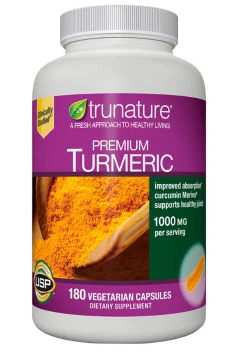 TRUNATURE PREMIUM TURMERIC 1,000 MG., 180 VEGETARIAN CAPSULES