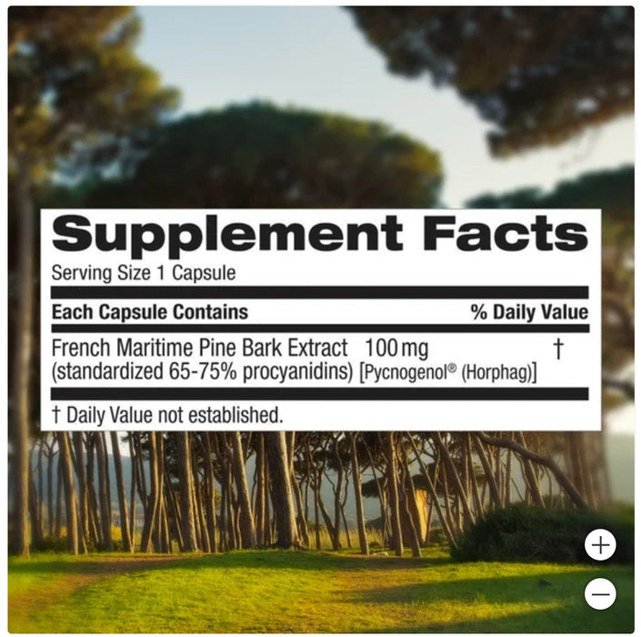 TRUNATURE PYCNOGENOL 100 MG, 60 VEGETARIAN CAPSULES