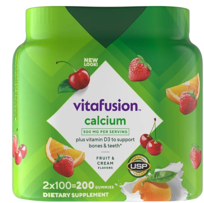 VITAFUSION CALCIUM+D₃, 200 GUMMY VITAMINS