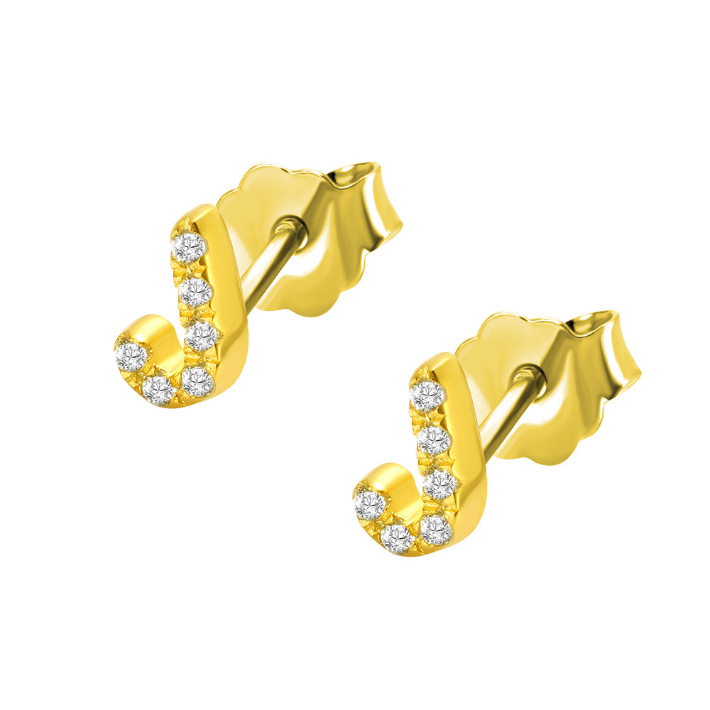 PERSONALIZED INITIAL STUDS ALPHABET EARRINGS