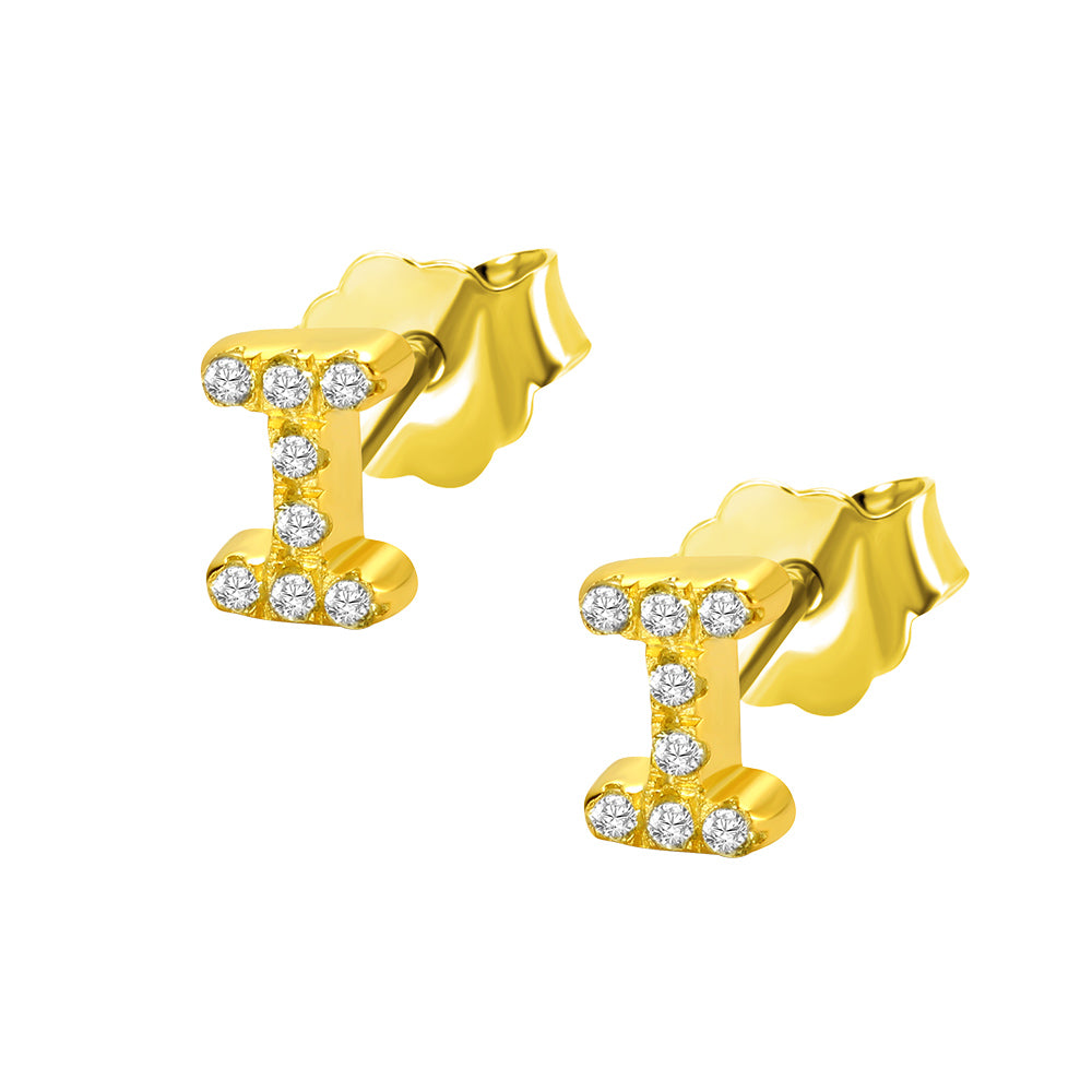 PERSONALIZED INITIAL STUDS ALPHABET EARRINGS