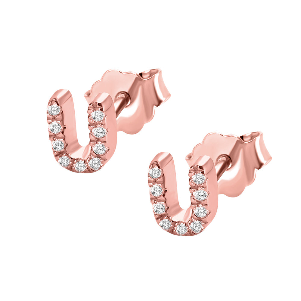 PERSONALIZED INITIAL STUDS ALPHABET EARRINGS