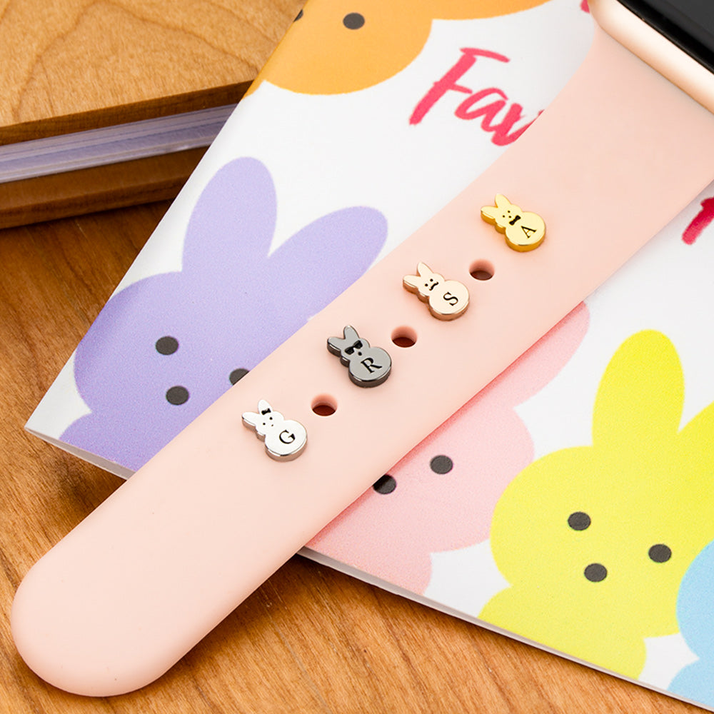 PERSONALIZED EASTER BUNNY WATCH BAND DECORATION FOR APPLE WATCH