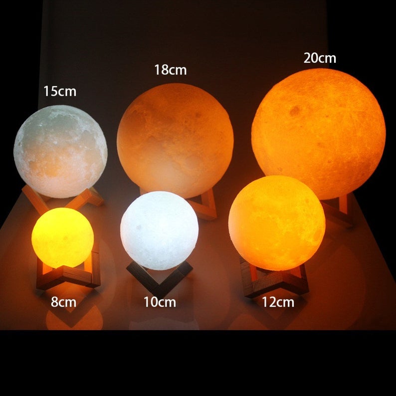 CUSTOMIZED PHOTO 3D PRINTING FLASH MOON LIGHT